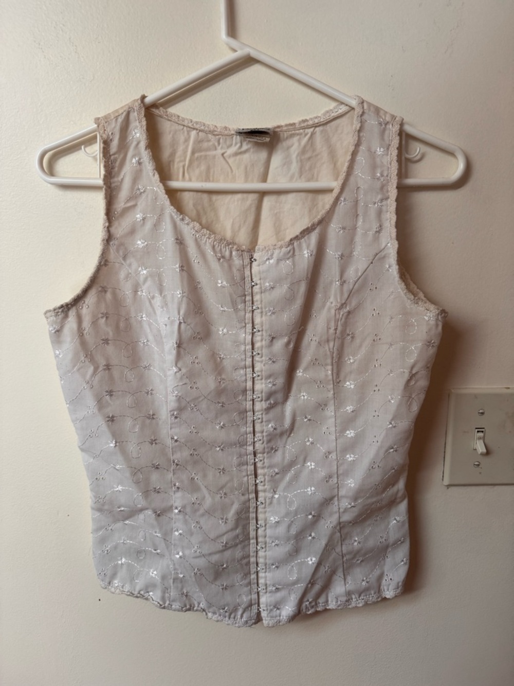 Vintage White Corset Top